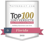 Top 100 Jury Verdicts Florida 2024 Award